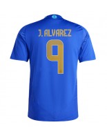 Argentina Julian Alvarez #9 Venkovní Dres Copa America 2024 Krátký Rukáv